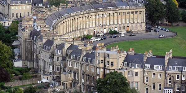 Royal Crescent em Bath, Inglaterra.
